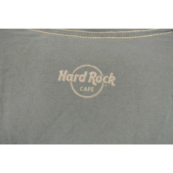 Hard Rock Cafe Hollywood Green Shirt Textured Distressed Mens  XL - Picture 5 of 5